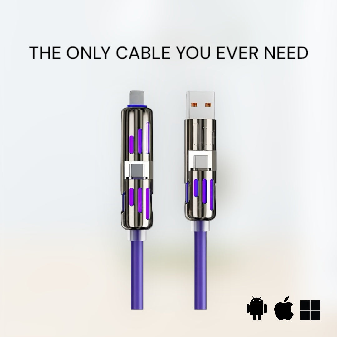PowerLink™ 4-in-1 Smart Charging Cable for All Devices