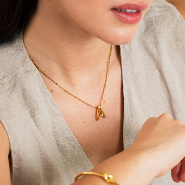 Divona™ Bubble Initial Necklace